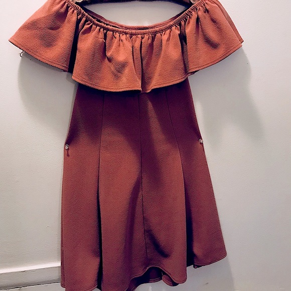 Shoulder to shoulder Rosé blush dress Worn 4 Show! - Picture 1 of 4